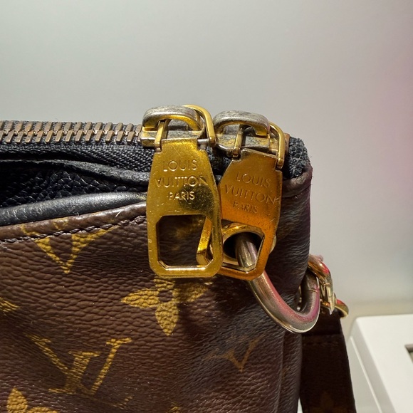 Louis Vuitton Brown Monogram Pallas Shoulder Bag MM - Picture 5 of 16